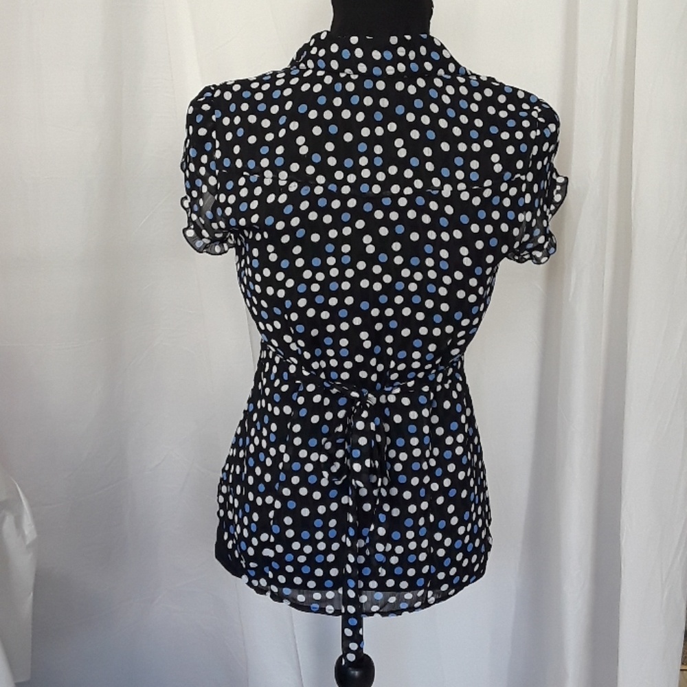 STYLE & CO Ruffled Button Down Blouse - Picture 4 of 6